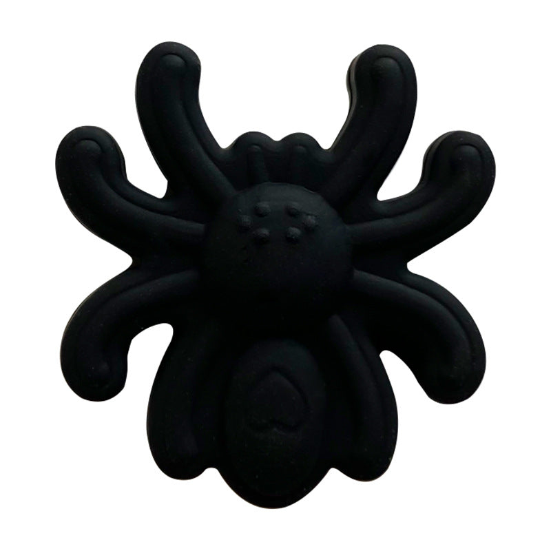 Wholesale10PCS  Silicone Solid Color Spider Beads